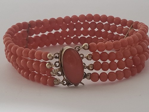 Vintage korallenarmband - vintage,