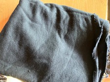 80 x 150 cm Wollstoff, schwarz, Stoffrest