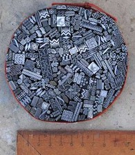 Vignetten Mix Stempel Bleiornamente Bleisatz Ornament Jugendstil Zierelemente !