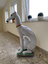 Massive Statue  Skulptur Figur/Windhund Galgo Lebensgroß (Italienisch.)