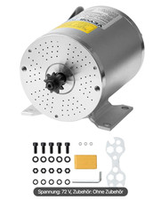 VEVOR 3000 W elektrischer bürstenloser Gleichstrommotor, Elektromotor, 72 V, 490
