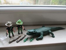Playmobil-Dschungel-großes Krokodil-Alligator-Jäger aus 4446