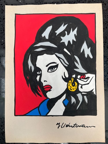 Roy lichtenstein - roy, (handarbeit)