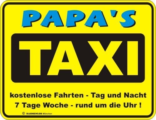 Blechschild schild papa - schild, papa´s