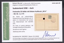 Sudetenland Asch, Mi.-Nr.   1