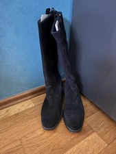 ESPRIT Stiefel Reitstiefel Lederstiefel echt Leder Wildleder Gr. 38