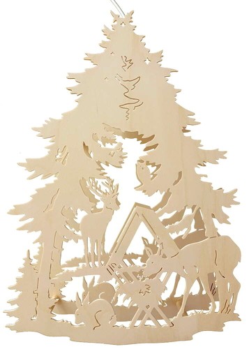 Fensterbild wildfütterung - fensterbild,