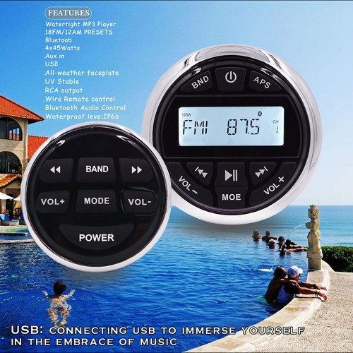 Wasserdichte boot radio stereo - wasserdichte,