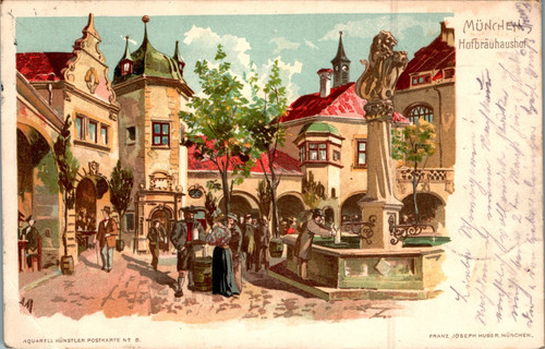 Litho gruss aus - aus, mÜnchen