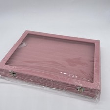 Frebeauty Ring Organizer Tablett 100 Slots Ring Halter mit klarem Deckel Samt Ri