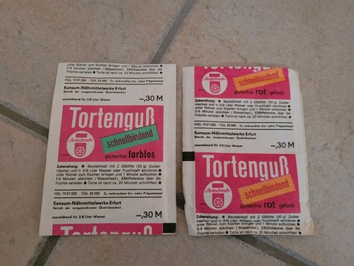 Ddr tortenguss rot farblos - ddr,