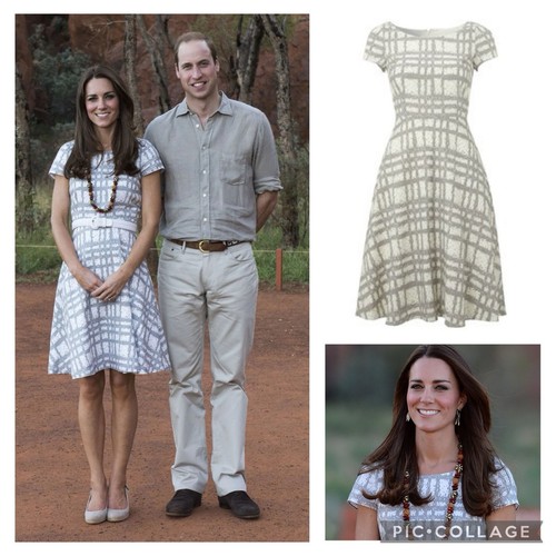 Hobbs ivory checked - ivory, dress