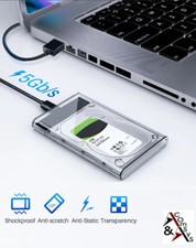 2.5 SATA Festplattengehäuse USB 3.0 Gehäuse SSD Festplatte Werkzeugfrei transpar