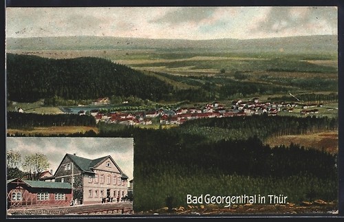 Ansichtskarte bad georgenthal - ansichtskarte,