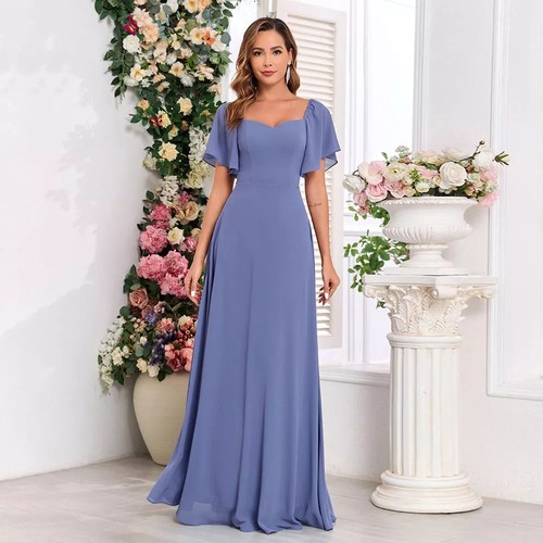 Abendkleid lang kurze ärmel - abendkleid,