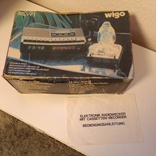 Radiowecker Wigo RCW1 Original Verpackung 220 V Cassetterecorder Led-Weckuhr Ukw
