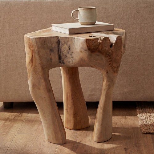 Beistelltisch dreibein teak - dreibein,