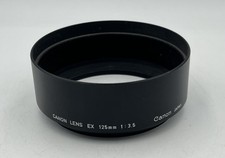 Canon Lens EX 125mm 1:3.5 Gegenlichtblende Blende Metall Schraubgewinde 