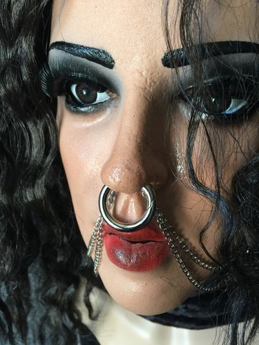 Neu latexmaske kira chain - b,