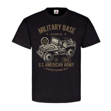 Military Base Alfashirt US American Army USA Car Old Track Ami Auto #24916