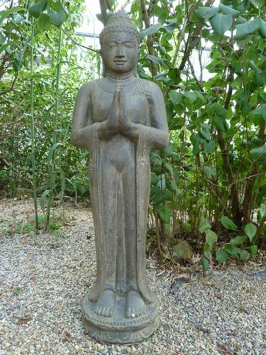 Buddha steinguss - buddha,
