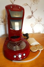 Philips SENSEO Latte Select HD7850 Kaffeepadmaschine - dunkelrot/grau