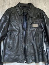 Dolce Gabbana Lederjacke Logo