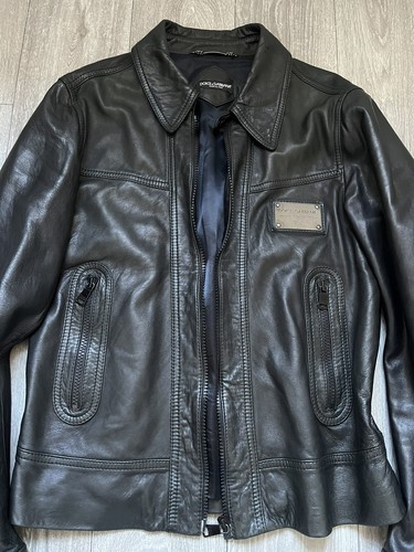 Dolce gabbana lederjacke logo - dolce,