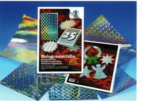 Hologrammfolie silber blatt - hologrammfolie,