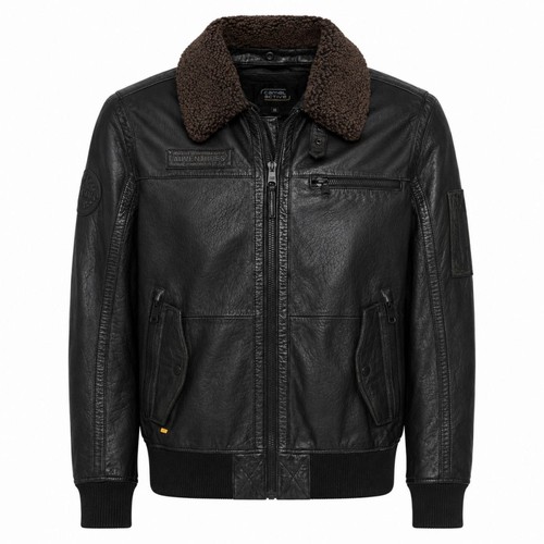 Camel active herren lederjacke - camel,