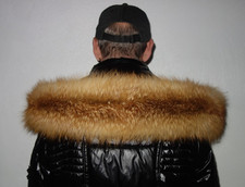 Luxus Fuchs Pelz Kapuze Kragen XXL Fellkragen Jacke Parka Rotfuchs Red Fox Schal