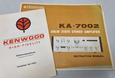 Kenwood KA-7002 Hifi Stereo Amplifier - Bedienungsanleitung - Deutsch & Englisch
