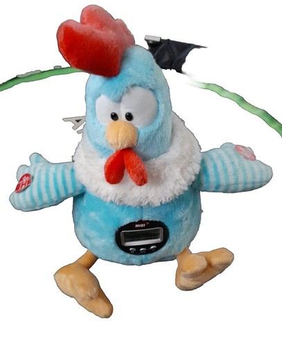 Nici hahn blau - wecker, höhe