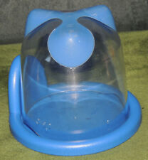 Tupperware Oceano Badezimmerserie Zahnputzbecher mit Ablage blau Rarität