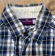 SERGENT MAJOR Jungen Hemd 👔 4 Jahre 104 Kariert Blau Weiß aus Frankreich wieNEU