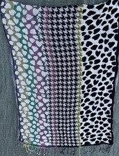 CODELLO Tuch Schal LUXUS Fransen Muster *NEUw* super schick