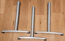 3x IKEA Galant T-Bein silbergrau höhenverstellbar 60-82cm 