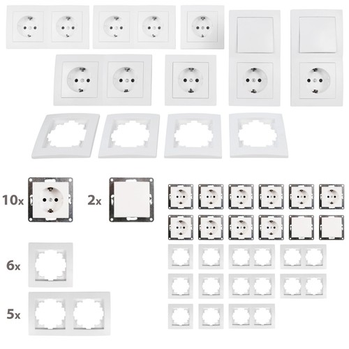 Schalter steckdosen set flair - set,