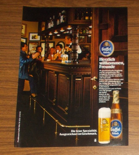 Seltene werbung gaffel - seltene,