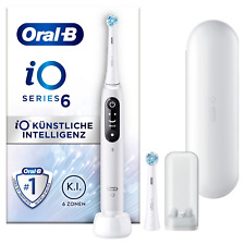 Oral-B iO Series 6 Elektrische Zahnbürste, Reiseetui, White