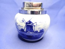 Erhard Feuerzeug im Delft's Handpainted Mantel - funktionsfähig & gasdicht