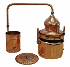 CopperGarden Wasserbad-Destille "Hydro" 50 Liter & Thermometer Wasserbaddestille