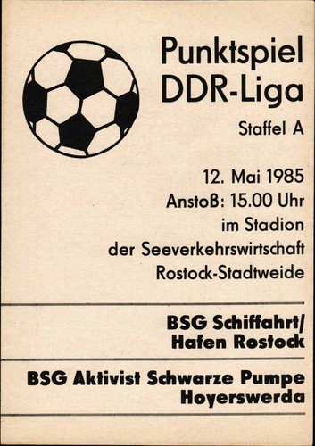 Ddr liga 85 - ddr-liga, 84/85