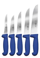 Metzger Messerset 5tlg. Küchenmesser Allzweck Fleischer Schlachtmesser Ausbein