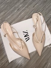 Zara leder damenschuhe mit - zara,