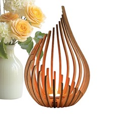 Holz-Kerzenhalter, elegantes