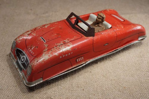 Altes blechspielzeug auto - ,