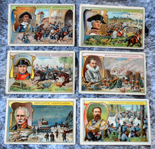 64605 Diamantine Berühmte Heerführer Derfflinger Bonaparte 6 Sammelbilder 1910