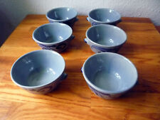 6 Suppentassen / Schalen / Schälchen / Schüsseln / Suppen Tassen / blau grau
