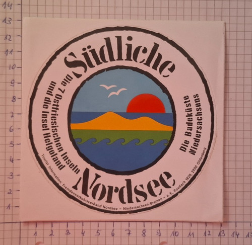 Aufkleber südliche nordsee - "südliche,